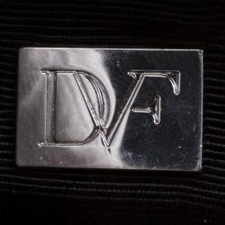 Pre Owned Diane Von Furstenberg Orange Leather Lytton Minaudiere Clutch