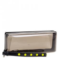 Pre Owned Diane Von Furstenberg Black Plexi Joia Minaudiere