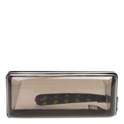 Pre Owned Diane Von Furstenberg Black Plexi Joia Minaudiere