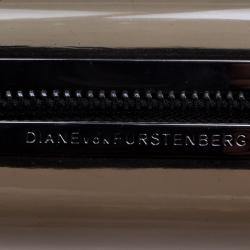 Pre Owned Diane Von Furstenberg Black Plexi Joia Minaudiere