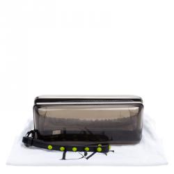 Pre Owned Diane Von Furstenberg Black Plexi Joia Minaudiere