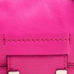 Diane Von Furstenberg Pink Leather Mini Harper Crossbody Bag