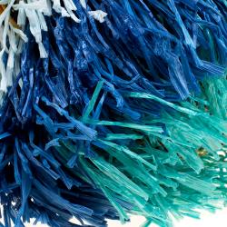 Pre Owned Diane Von Furstenberg Multicolor Fringe Raffia Tote