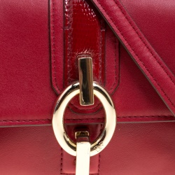 Diane Von Furstenberg Red Leather Micro Mini Sutra Shoulder Bag