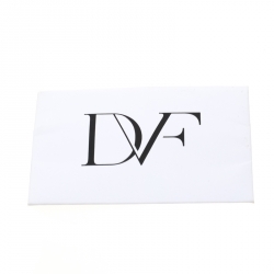 Diane Von Furstenberg White/Brown Sequined Print Tonda Clutch 