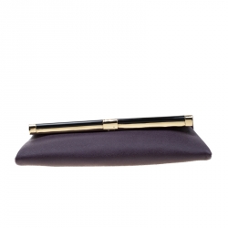 Pre Owned Diane Von Furstenberg Purple Leather 440 Envelope Clutch