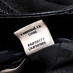 Pre Owned Diane Von Furstenberg Black Studded Leather Faceted Top Handle Bag