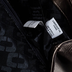 Pre Owned Diane Von Furstenberg Metallic Multicolor Leather Clutch