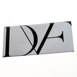 Pre Owned Diane Von Furstenberg Cream Shimmer Lizard Mini Secret Agent Tote