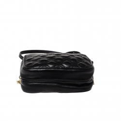 Pre Owned Diane Von Furstenberg Black Leather Crossbody Bag
