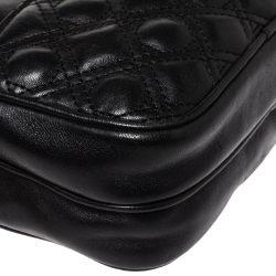 Pre Owned Diane Von Furstenberg Black Leather Crossbody Bag