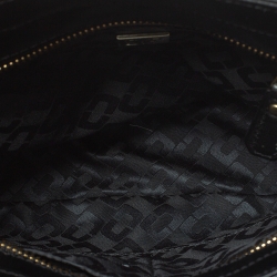 Pre Owned Diane Von Furstenberg White/Black Leather On The Go Tote