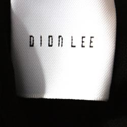 Pre Owned Dion Lee Black Crepe Halter Neck Zip Lock Bustier M