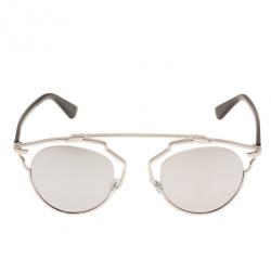 مملوكة مسبقًا نظارة شمسية ديور سو ريل مستديرة فضية