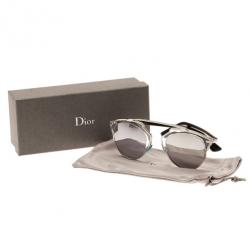 مملوكة مسبقًا نظارة شمسية ديور سو ريل مستديرة فضية