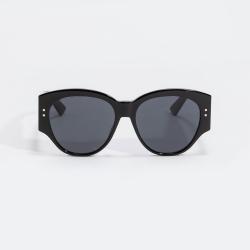 Pre Owned نظارة شمسية ديور ليدي سوداء مرصعة نمط كبير