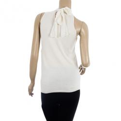 مملوكة مسبقًا Dior Halterneck Embellished Top M