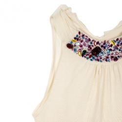 مملوكة مسبقًا Dior Halterneck Embellished Top M