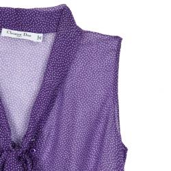 Pre Owned Dior Chiffon Scarf Top M