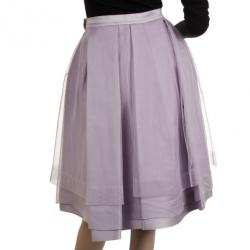 Pre Owned Dior Purple Tulle Flared Skirt M