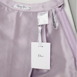 Pre Owned Dior Purple Tulle Flared Skirt M