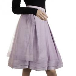 Pre Owned Dior Purple Tulle Flared Skirt M