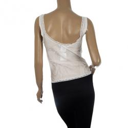 Pre Owned Dior White Lace Camisole
