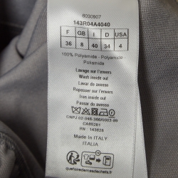 Dior Grey Monogram Knit Zipper Mini Dress S