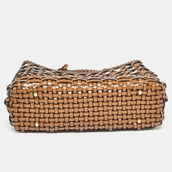 Pre Owned Dior Brown Woven Leather DiorCabas Tote