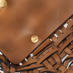 Pre Owned Dior Brown Woven Leather DiorCabas Tote