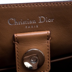 Pre Owned Dior Purple Leather Medium Diorissimo Shopper Tote