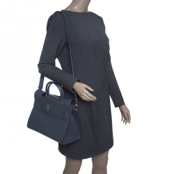 Pre Owned Dior Grey Leather Medium Diorever Bag