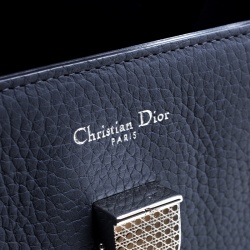 Pre Owned Dior Grey Leather Medium Diorever Bag