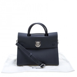 Pre Owned Dior Grey Leather Medium Diorever Bag