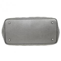 Pre Owned Dior Grey Coated Canvas ‘Panarea’ Medium Tote