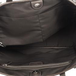 Pre Owned Dior Grey Coated Canvas ‘Panarea’ Medium Tote
