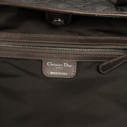 Pre Owned Dior Grey Coated Canvas ‘Panarea’ Medium Tote