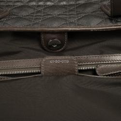 Pre Owned Dior Grey Coated Canvas ‘Panarea’ Medium Tote