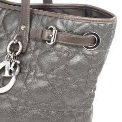 Pre Owned Dior Grey Coated Canvas ‘Panarea’ Medium Tote