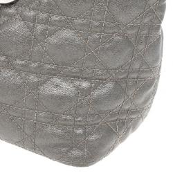 Pre Owned Dior Grey Coated Canvas ‘Panarea’ Medium Tote