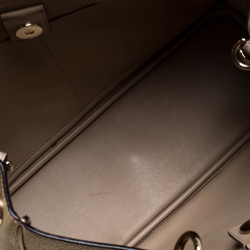 مملوكة مسبقًا حقيبة يد ديور شوبر ديوريسيمو متوسطة جلد ثعبان وج لد ذهبية