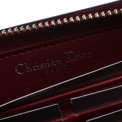 مملوكة مسبقًا Dior Blue Leather Diorissimo Voyageur  Zip Around Wallet