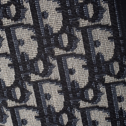 Pre Owned Dior Black Oblique Canvas and Leather Passport Holder