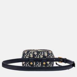 DIOR Blue Dior Oblique Jacquard OBLIQUE BELT POUCH S5484CTZQ928U