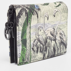 Dior Multicolor Toile de Jouy Print Leather Lady Dior Flap Wallet