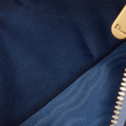 Pre Owned Dior Blue Leather Saddle Wallet on Chain