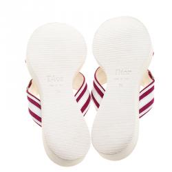 Pre Owned حذاء سلايدز ديور فلات سيور متعاكسة جلد وسويدي لونين مقاس 38