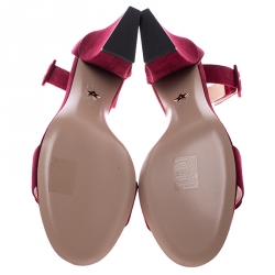 Dior Red Suede C'est Open Toe Ankle Strap Sandals Size 39.5