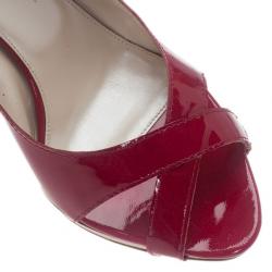 مملوكة مسبقًا صندل ديور جلد لامع وردي إكستريم حزام خلفي مقاس 40