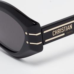 Pre Owned Dior Black Signature B1U Cat Eye Sunglasses
